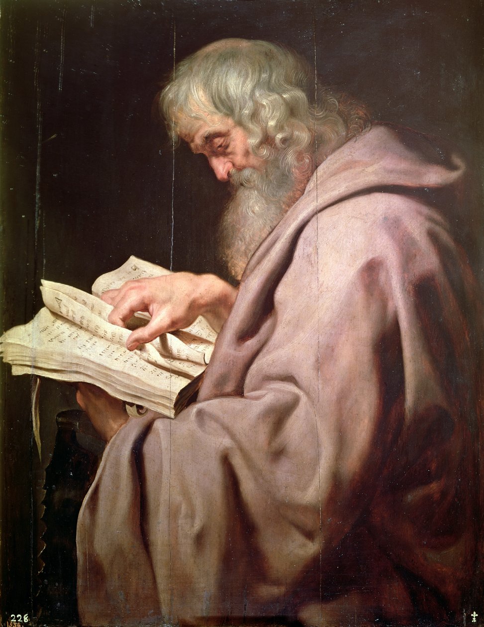 St. Simon c. 1611 (Simon Zealotti tai Simon Kananaios). tekijältä Peter Paul Rubens
