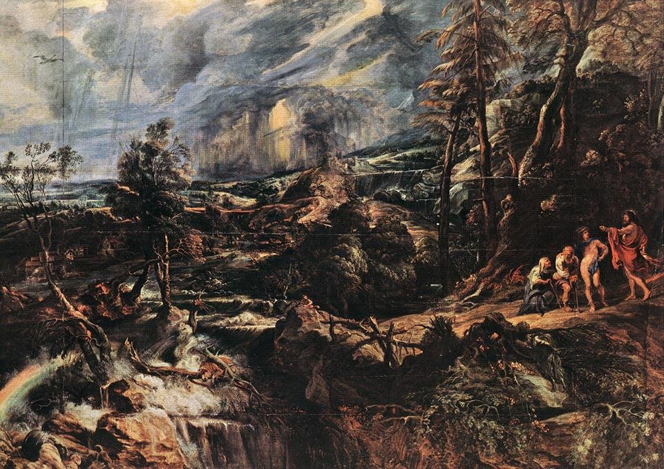 Myrskyinen maisema tekijältä Peter Paul Rubens
