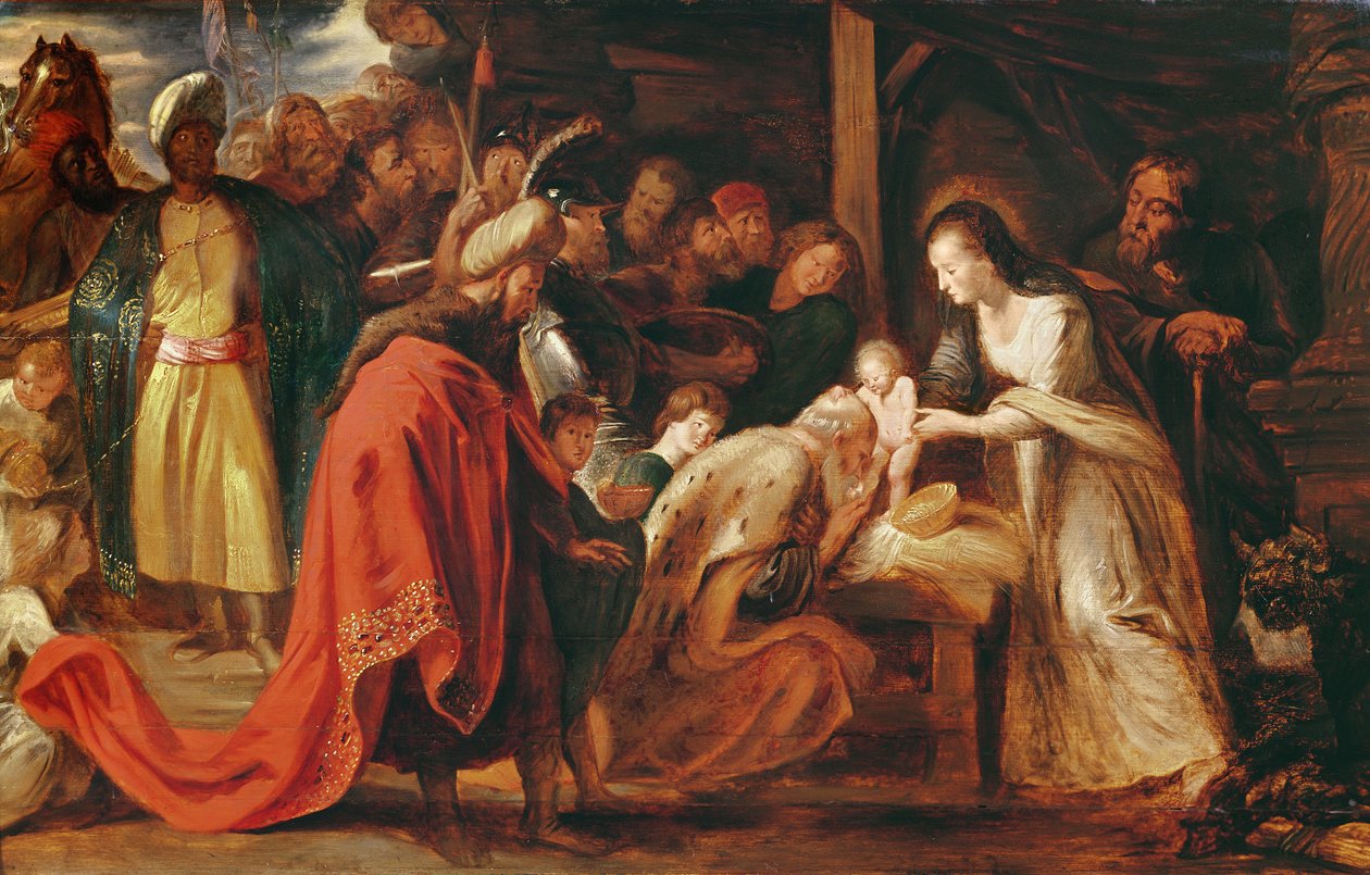 The Adoration of the Magi, n. 1617-1818 tekijältä Peter Paul Rubens
