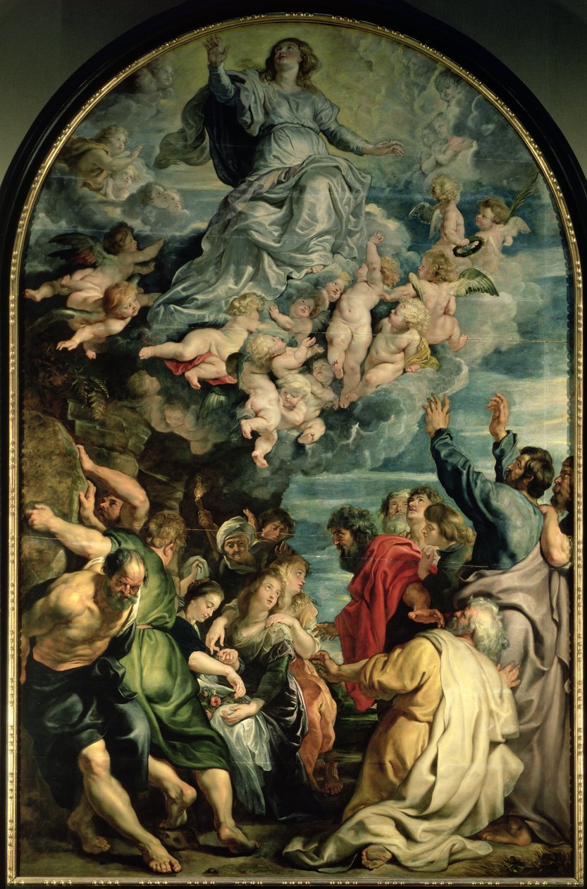 Neitsyt taivaaseenastumisen alttaritaulu, 161114 (paneeli) tekijältä Peter Paul Rubens