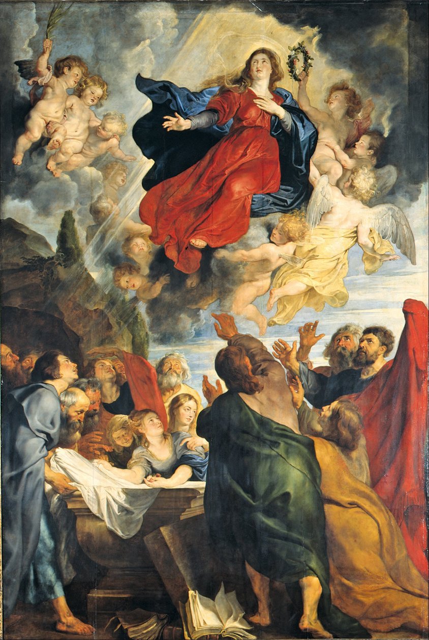 Neitsyt Marian taivaaseenastuminen tekijältä Peter Paul Rubens