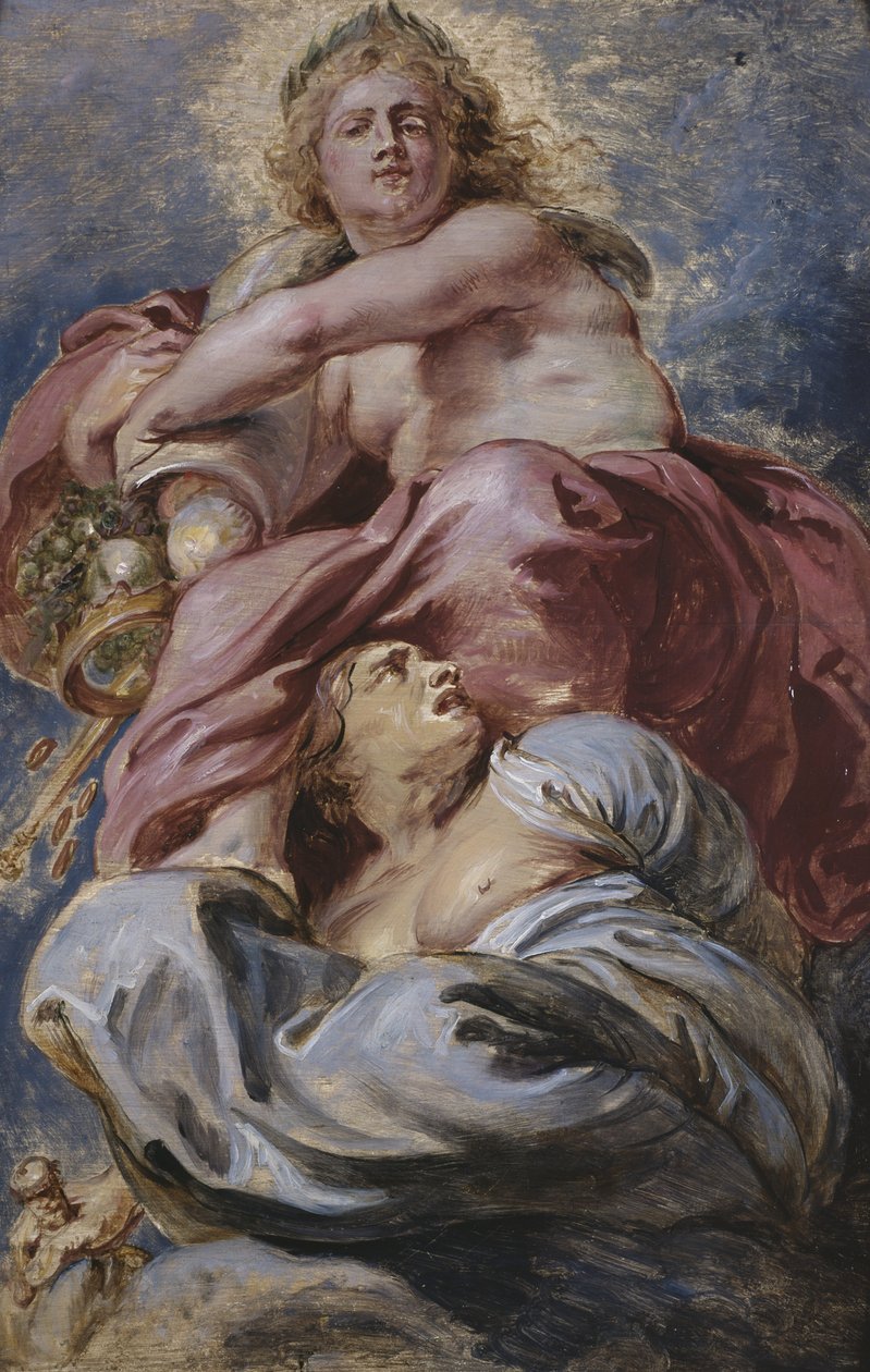 James I:n palkkio voitti ahneuden n. 1632 tekijältä Peter Paul Rubens