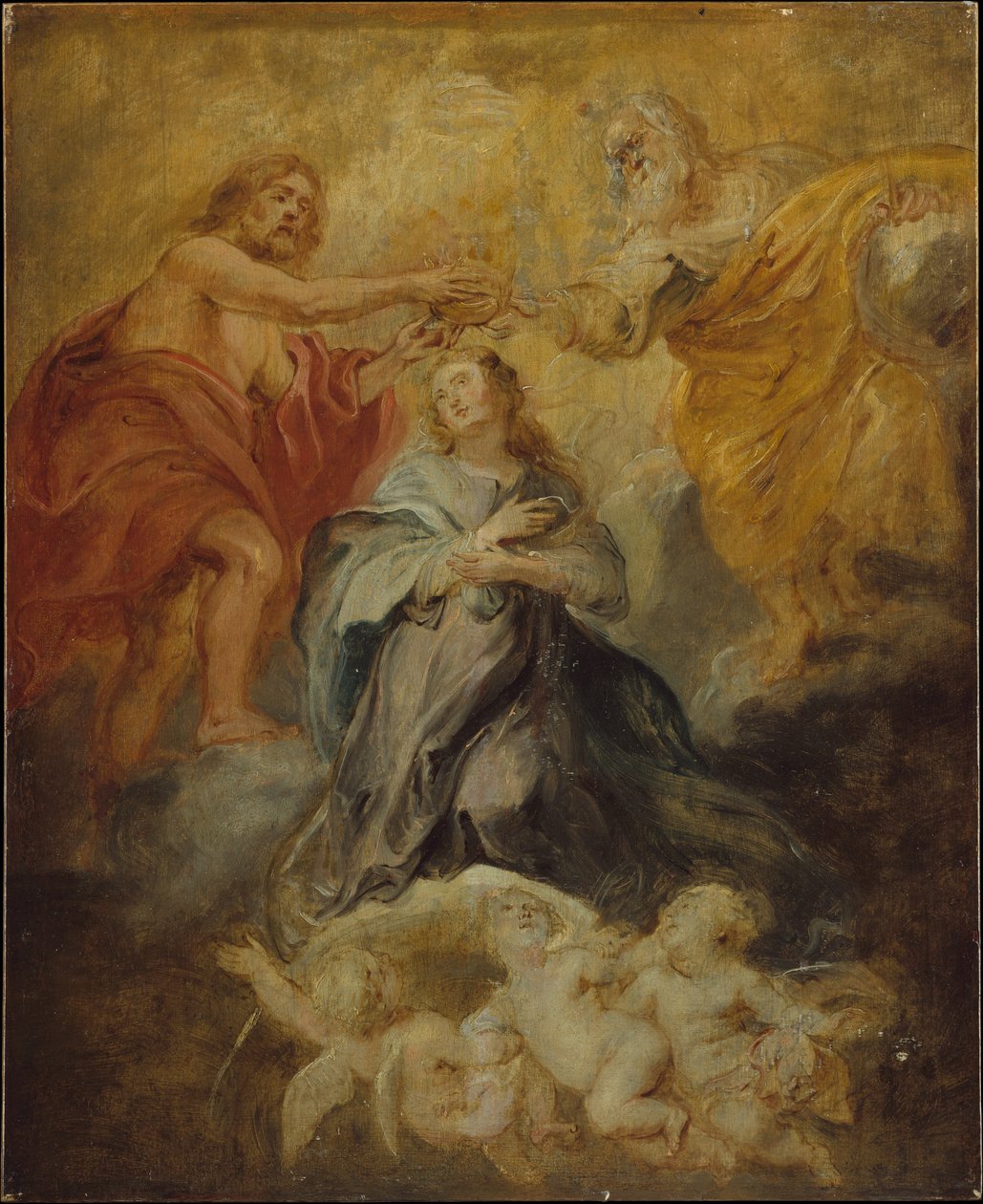 Neitsyen kruunaus, n. 1632-33 tekijältä Peter Paul Rubens