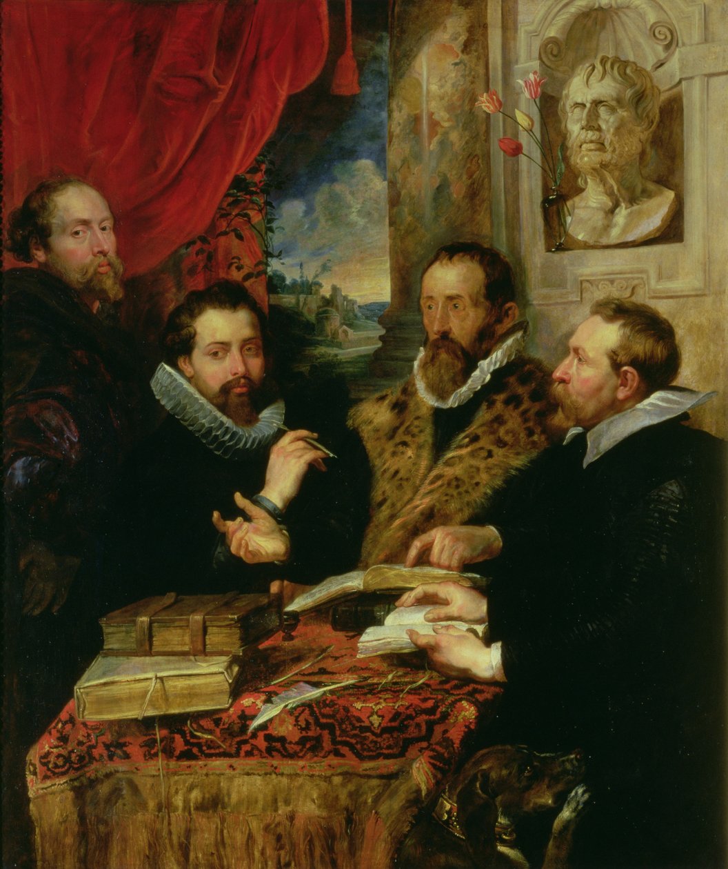 Neljä filosofia, n. 1611-1212 tekijältä Peter Paul Rubens