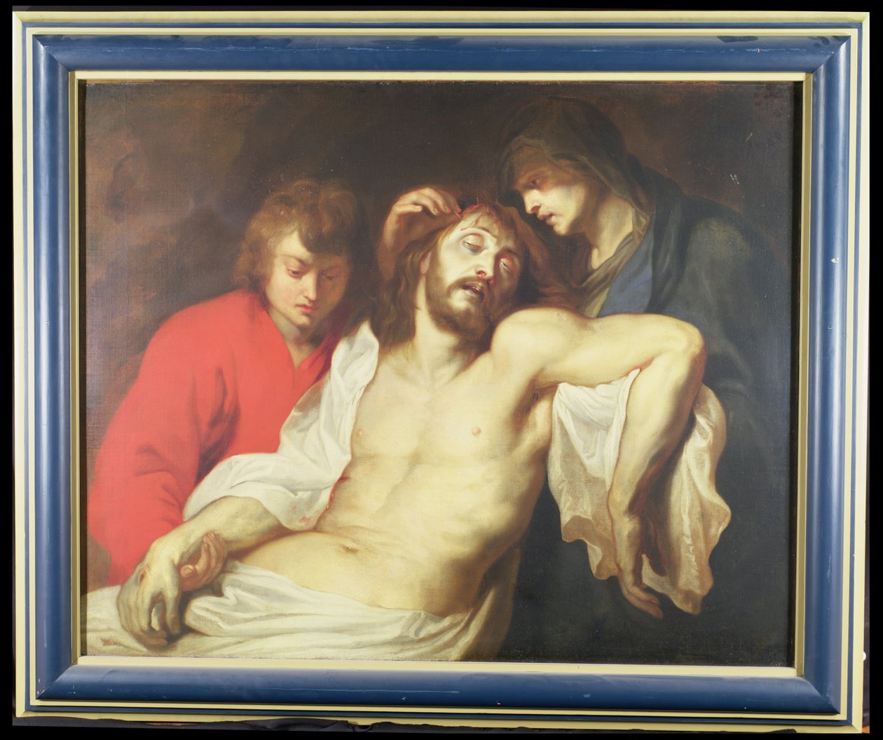 Valituslaulu kuolleesta Kristuksesta Neitsyen ja Pyhän Johanneksen kanssa tekijältä Peter Paul Rubens