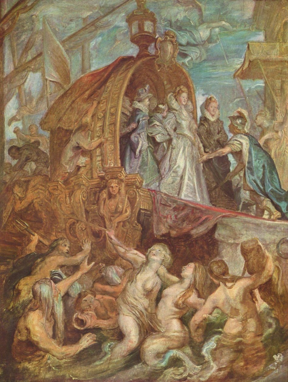 Laskeutuminen Marseillessa tekijältä Peter Paul Rubens