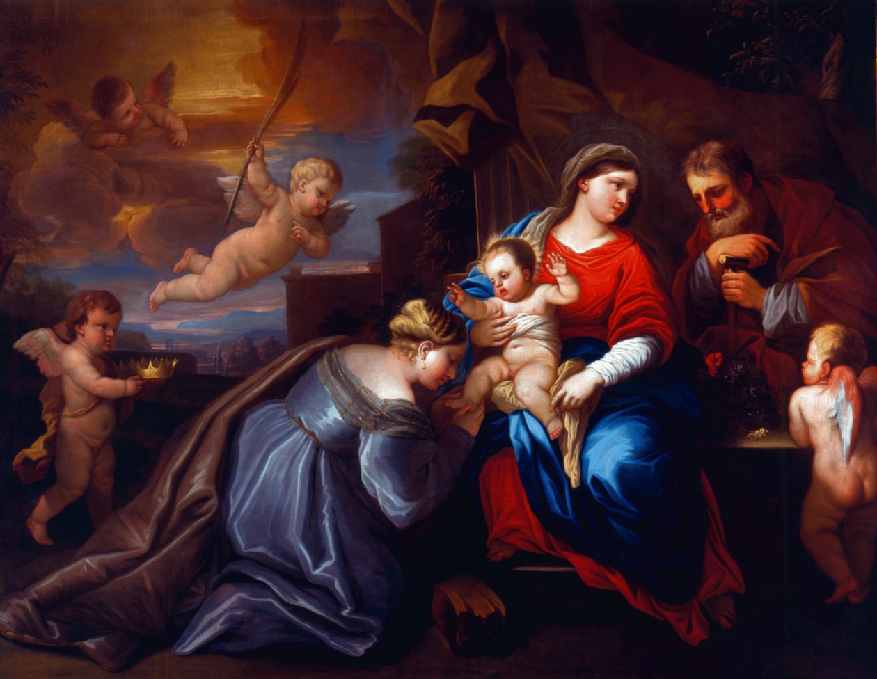 Pyhän Katariinan mystinen häät Giordano-sävellyksessä tekijältä Peter Paul Rubens