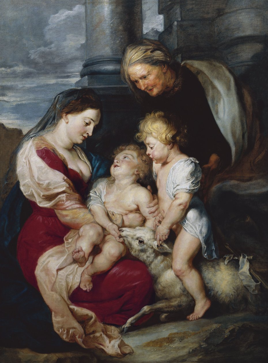 Neitsyt ja lapsi sekä pyhä Elisabet ja Johannes Kastaja, 1618. tekijältä Peter Paul Rubens