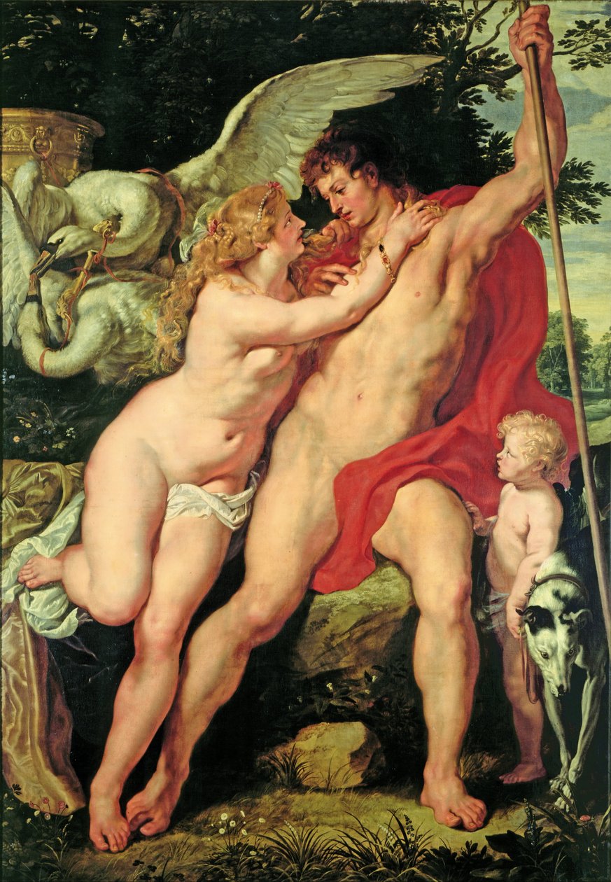 Venus ja Adonis tekijältä Peter Paul Rubens
