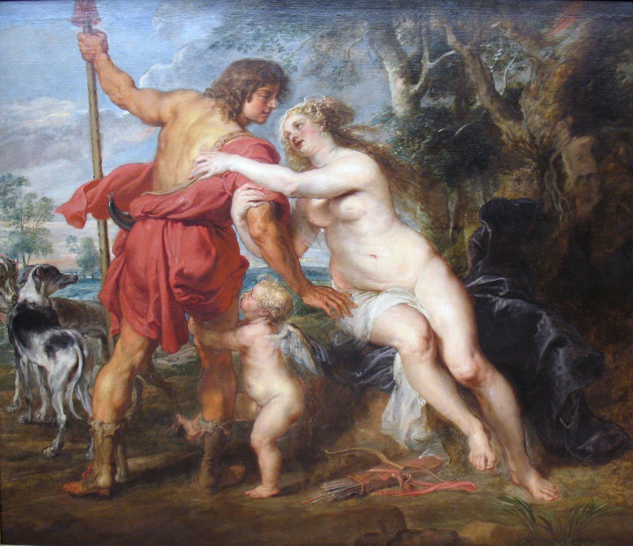 Venus ja Adonis tekijältä Peter Paul Rubens