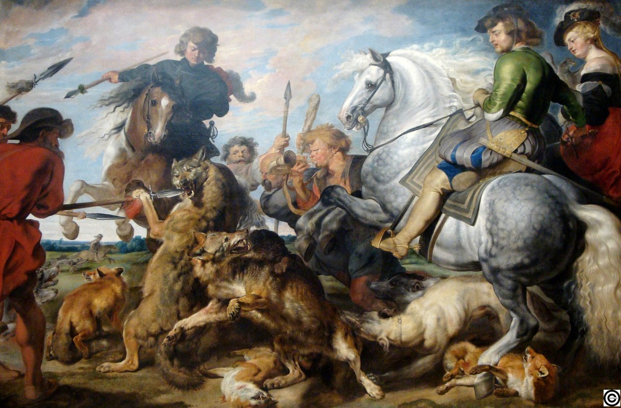 Suden ja ketun metsästys tekijältä Peter Paul Rubens