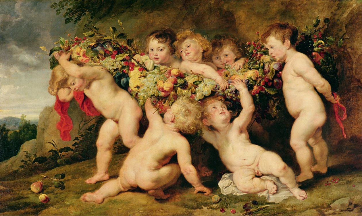 Hedelmien seppele, n. 1615–1617 tekijältä Peter Paul Rubens