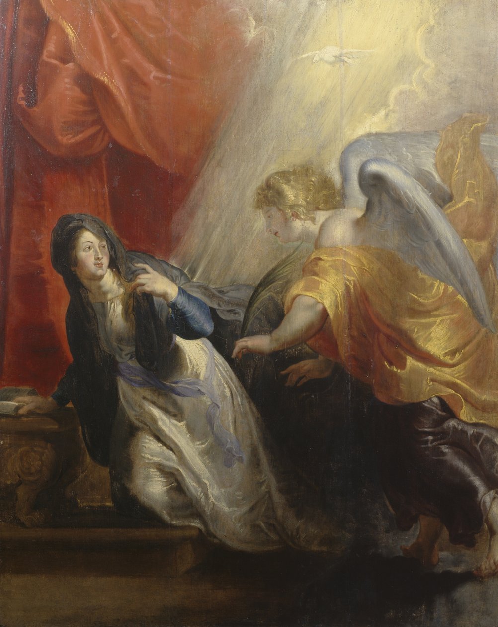 Neitsyiden kuoleman ilmoittaminen n. 1611 tekijältä Peter Paul Rubens
