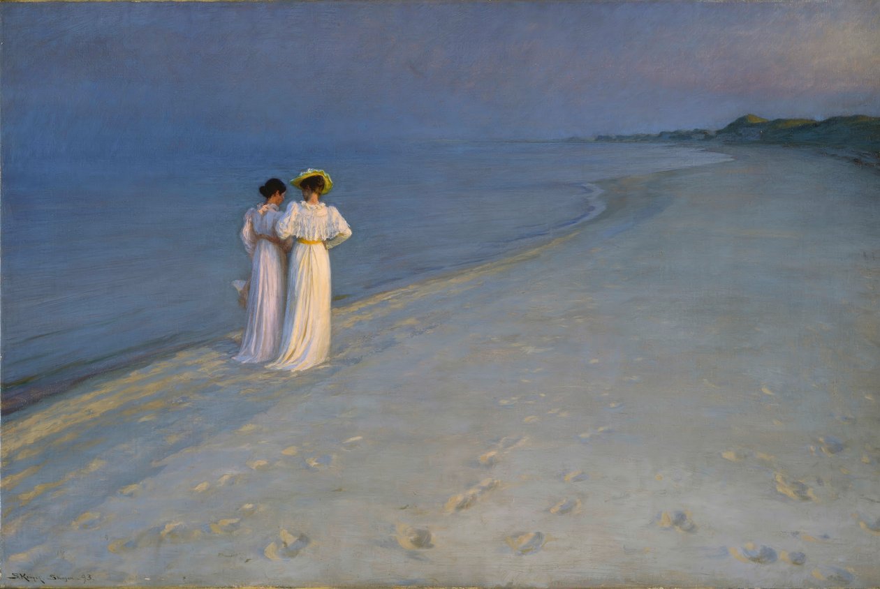 Sommerabend am Südstrand tekijältä Peder Severin Krøyer