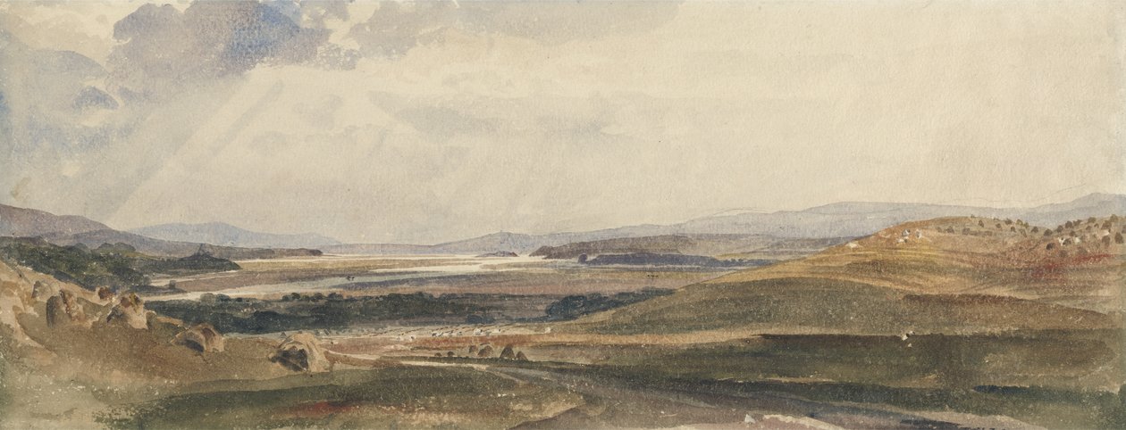 Harvest Time, Cumberland (wc grafiitin päällä paperilla) tekijältä Peter de Wint