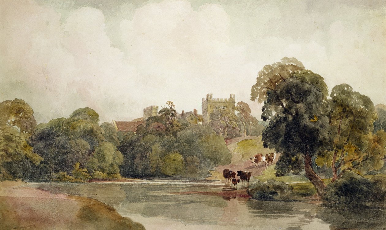 Mortham Tower, Durhamin kreivikunta (wc paperilla) tekijältä Peter de Wint