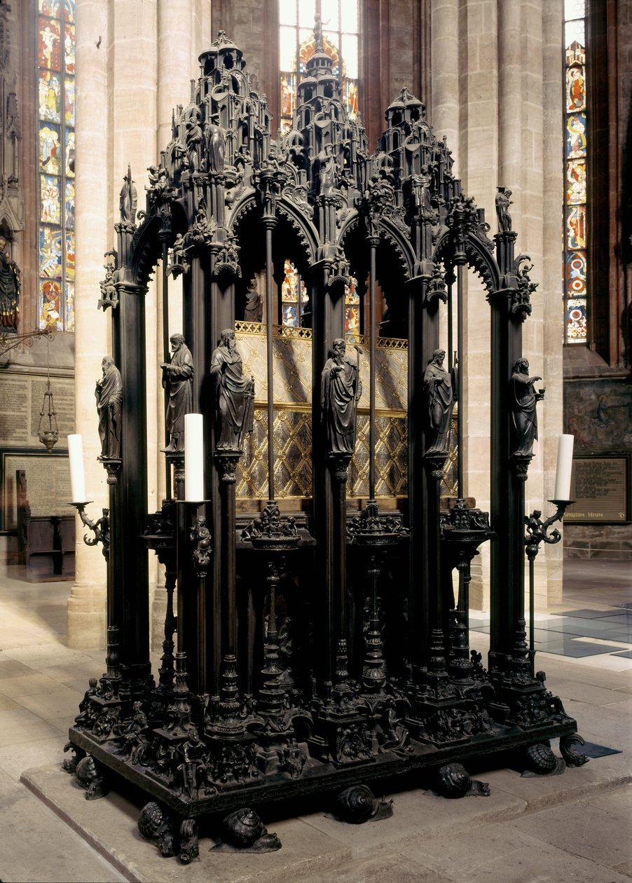 Pyhän Sebalduksen muistomerkki, 1508-1519 (pronssi) tekijältä Peter Vischer