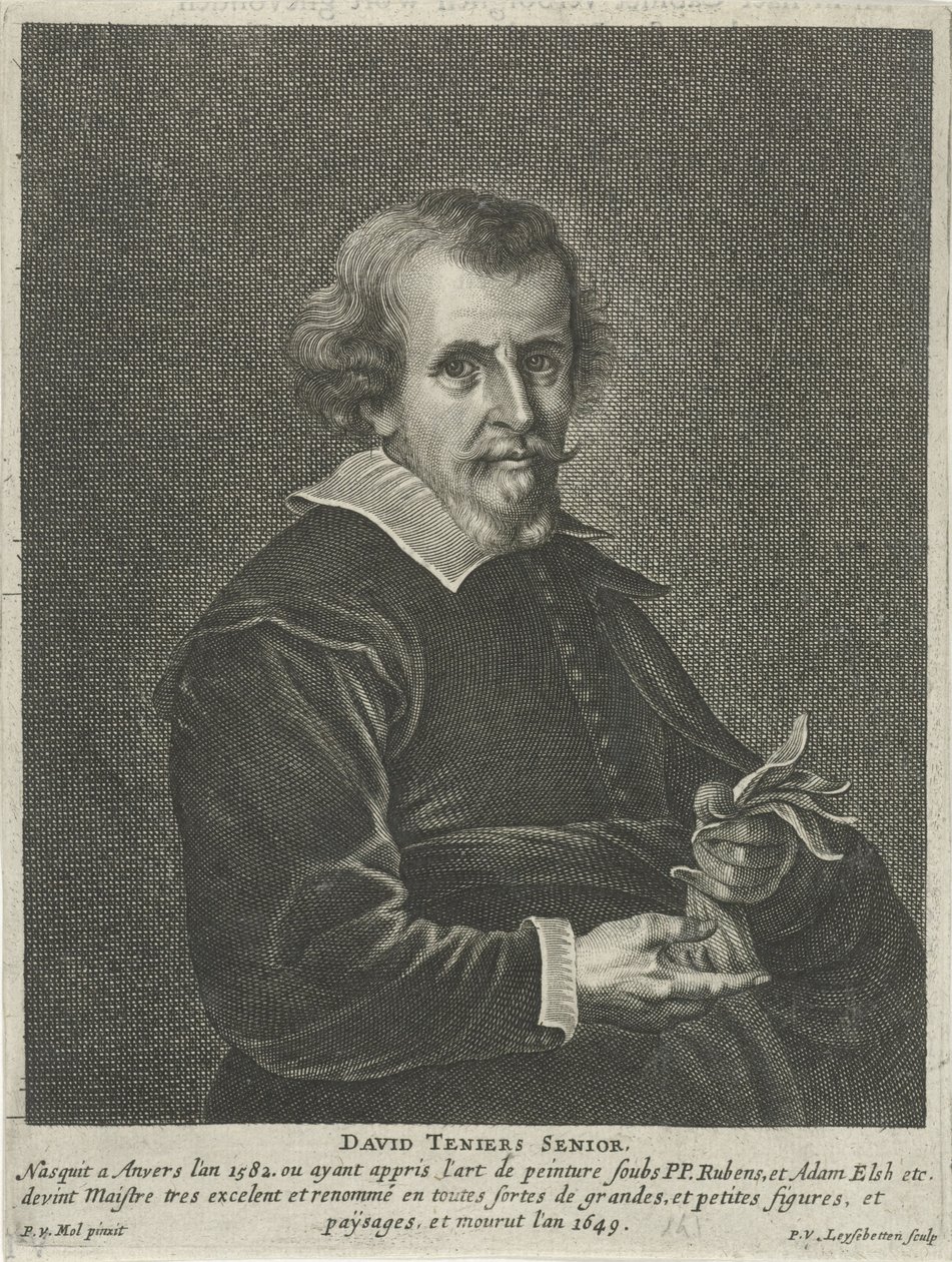 Muotokuva David Teniers I tekijältä Peter van Liesebetten