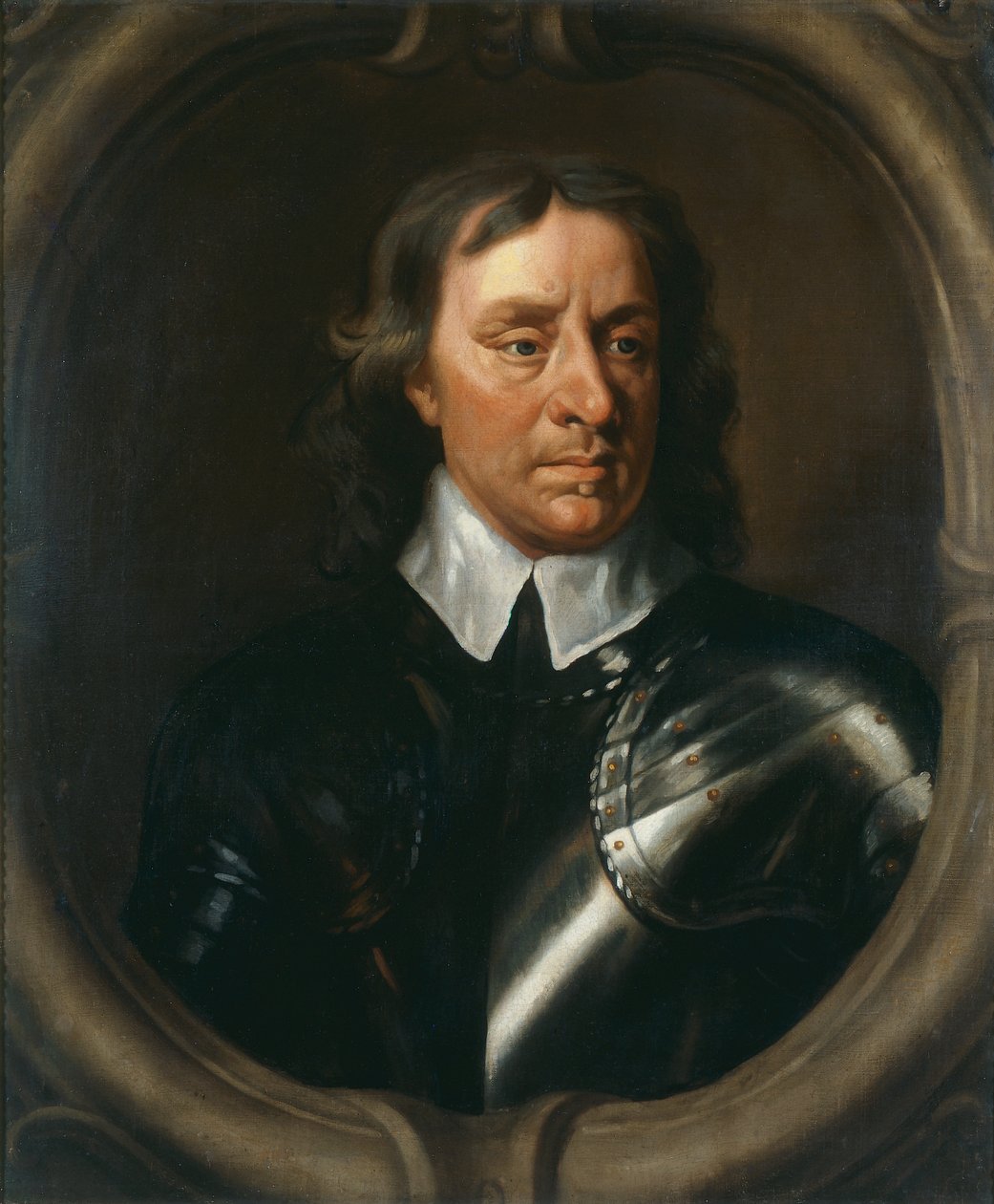 Oliver Cromwell, n. 1653-1655 (öljy kankaalle) tekijältä Peter (studio of) Lely