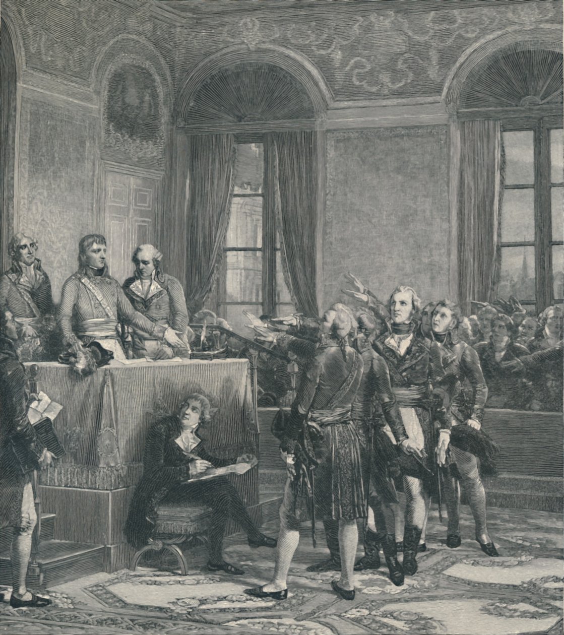 "Valtioneuvoston asettaminen...25. joulukuuta 1799", 1896. tekijältä Peter Aitken