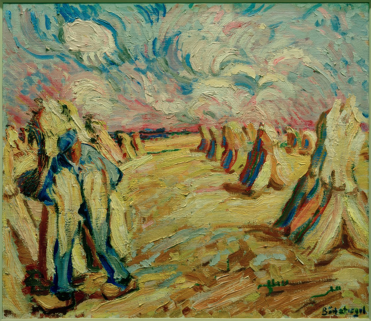 Erntefeld tekijältä Peter August Böckstiegel