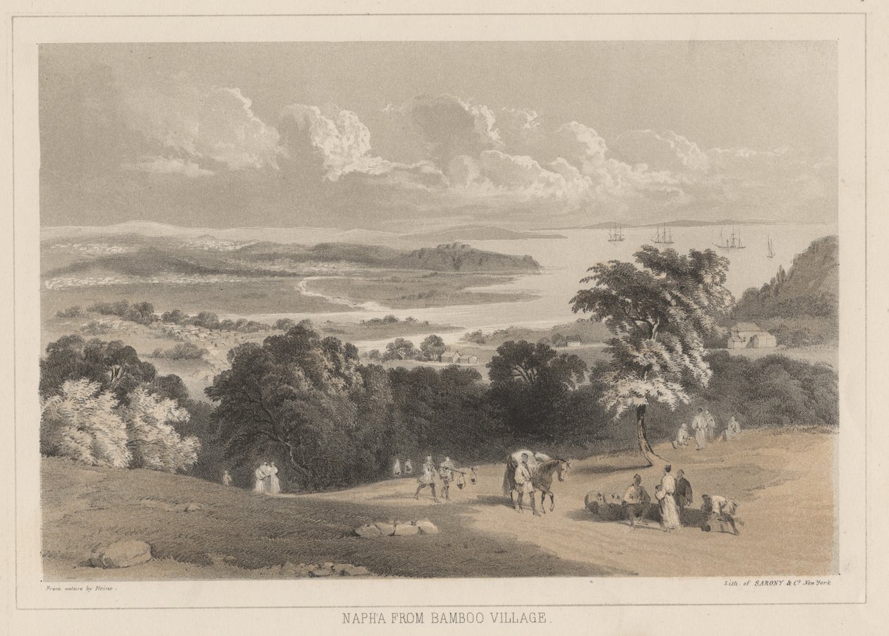 Napha from Bamboo Village, litho Sarony und Co., 1855 (chromolitho) tekijältä Peter Bernhard Wilhelm Heine