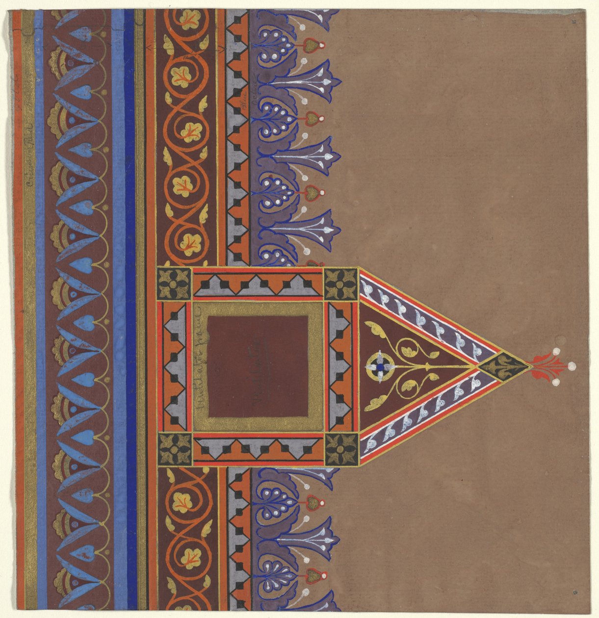 Sisustussuunnittelu Brooklyn Librarylle, 1868-69 tekijältä Peter Bonnett Wight