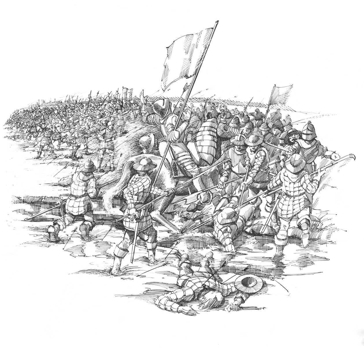 Blore Heathin taistelu, Staffordshire, 1459 tekijältä Peter Dunn