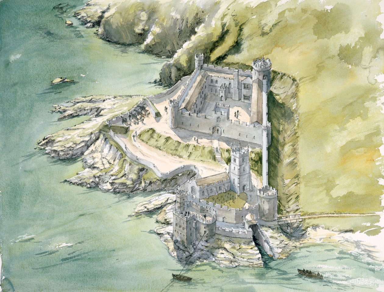 Dartmouthin linna, vuosi 1550, 1990-2010 tekijältä Peter Dunn