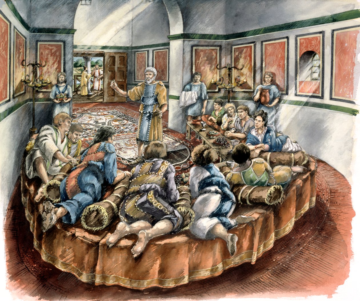 Lullingstonen roomalainen huvila, 400-luku, 1990-2010 tekijältä Peter Dunn