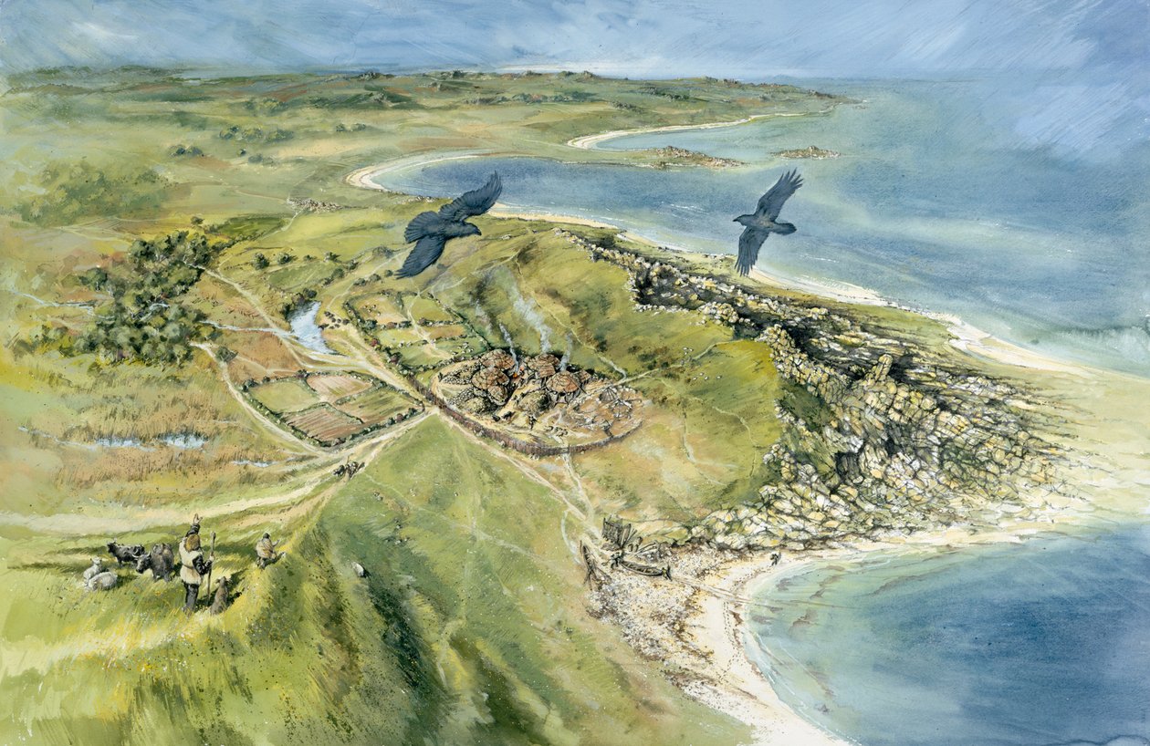 Nornour, Isles of Scilly, 500 eKr., n. 1990-2010 tekijältä Peter Dunn