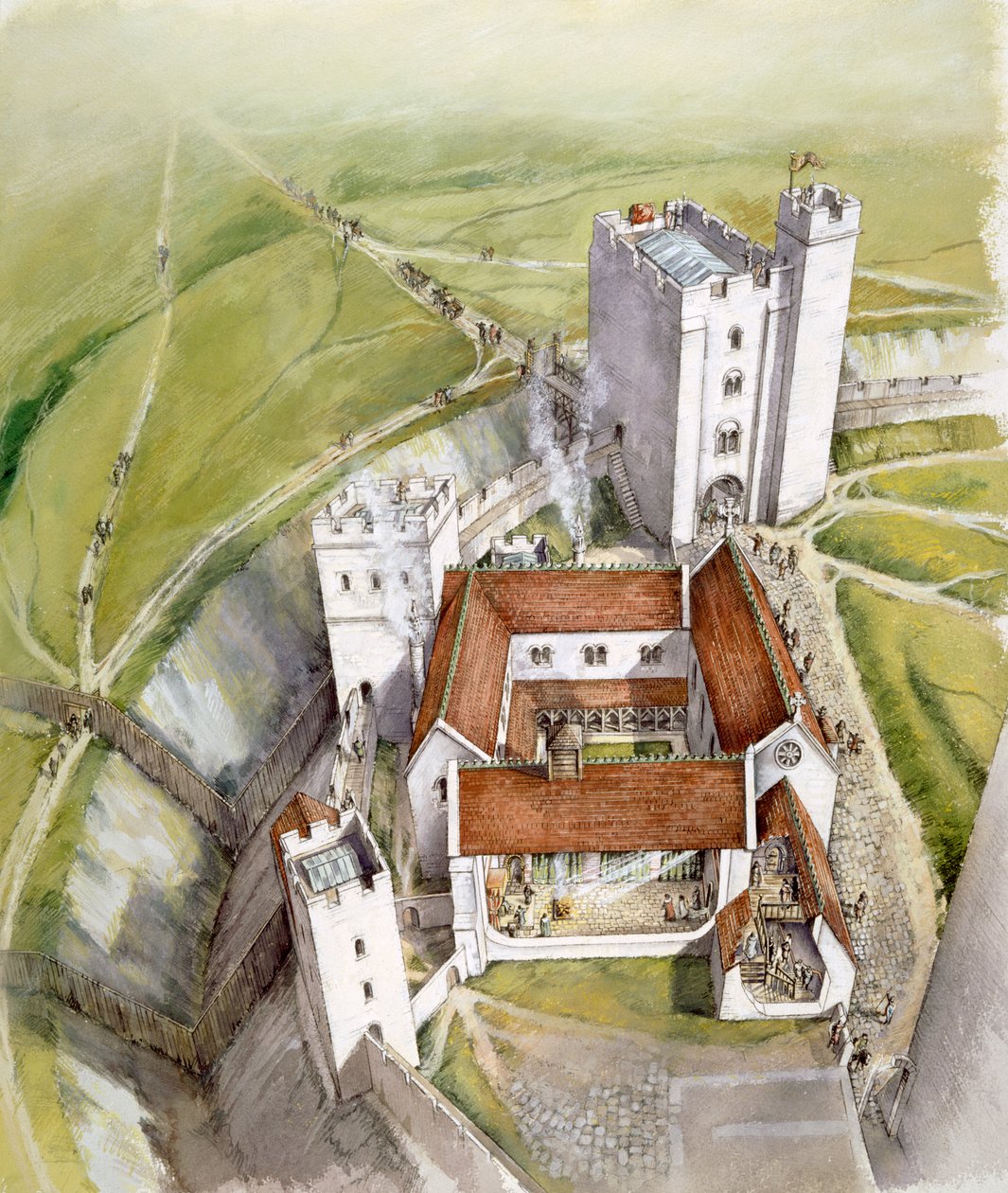 Old Sarum, 1140, c1990-2010 tekijältä Peter Dunn