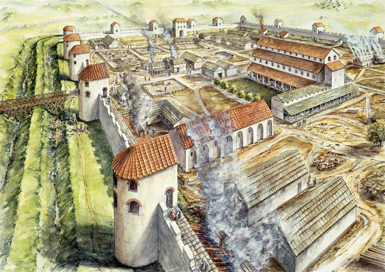 Portchesterin linna, AD345, 1990-2010 tekijältä Peter Dunn