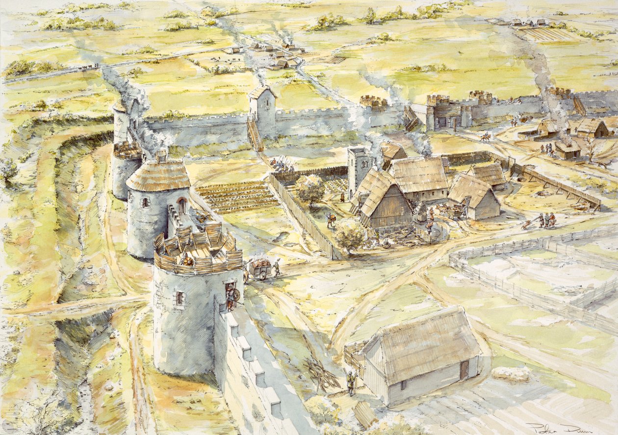Portchesterin linna, 1000-luvun loppu, 1990-2010 tekijältä Peter Dunn