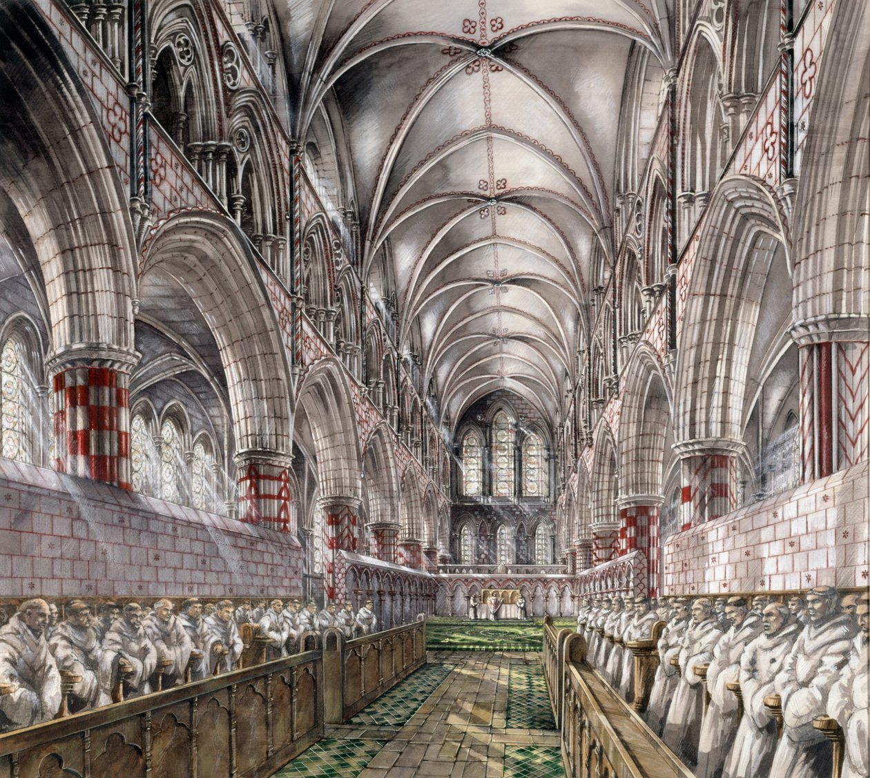 Rievaulx Abbey, 1200-luku, 1990-2010 tekijältä Peter Dunn