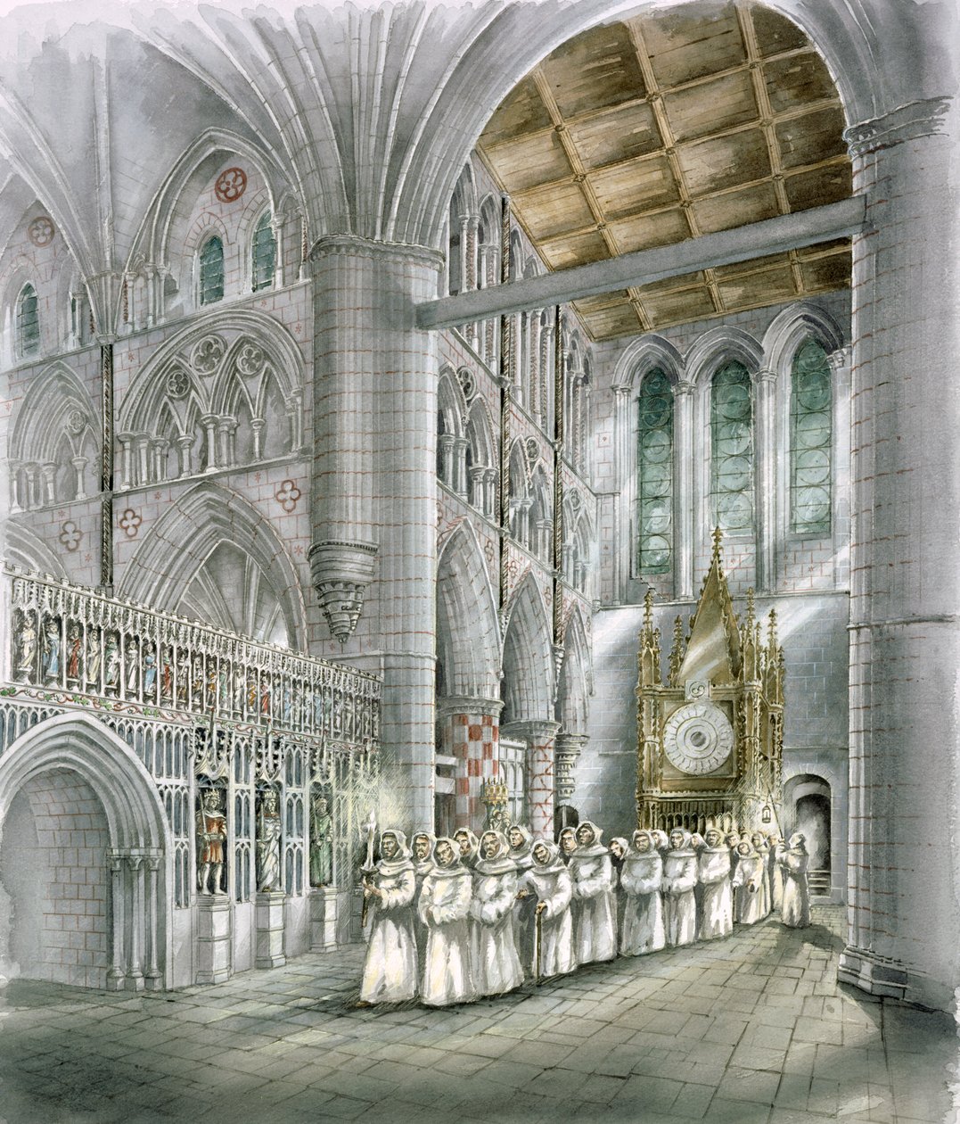 Rievaulx Abbey, 1400-luku, 1990-2010 tekijältä Peter Dunn
