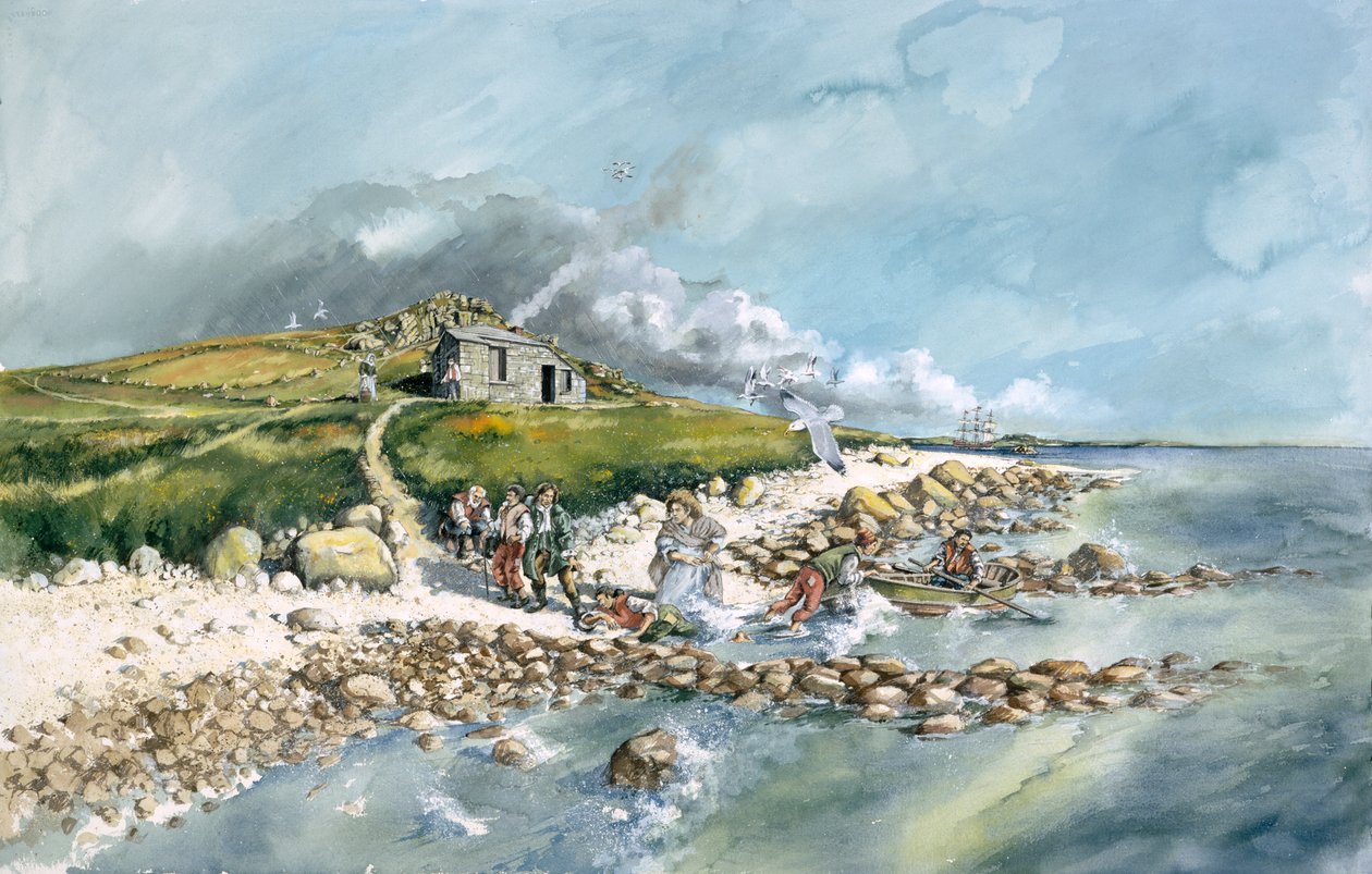 St Helenin karanteeniasema, c1764, Isles of Scilly, c1990-2010 tekijältä Peter Dunn