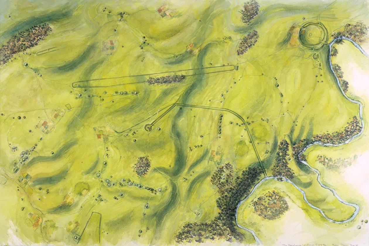 Stonehengen maisema, 1600-luku eKr., 1990-2010 tekijältä Peter Dunn