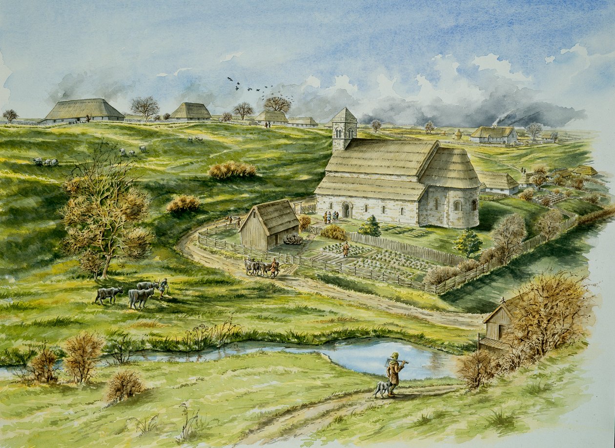 Wharram Percy Medieval Village, 1100-luvun loppu, 1990-2010 tekijältä Peter Dunn