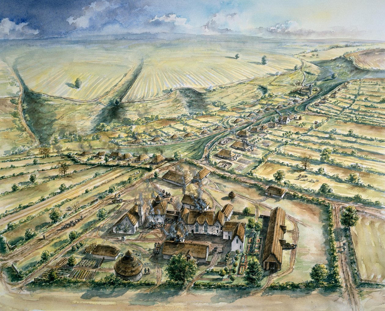 Wharram Percy Medieval Village, 1100-luvun loppu, 1990-2010 tekijältä Peter Dunn