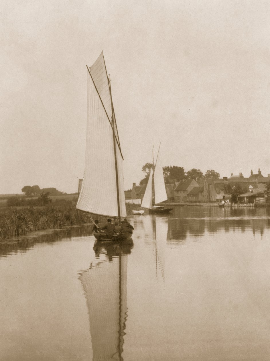 Horningin kylä, noin 1886 tekijältä Peter Emerson und Thomas Goodall