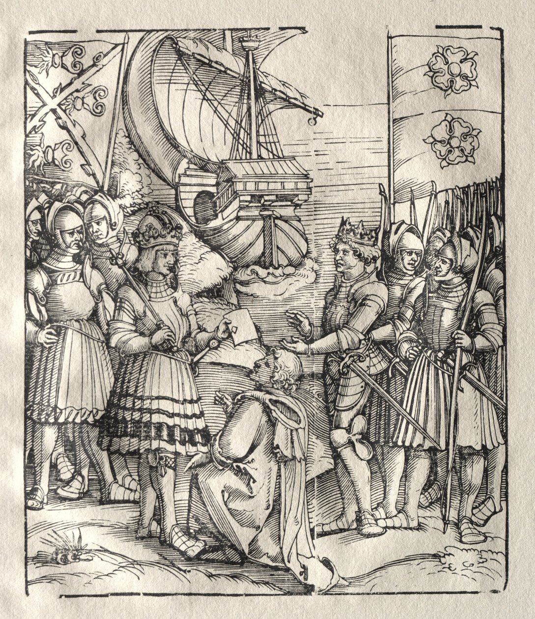 Maximilian tekee rauhan Henry VII:n kanssa. tekijältä Peter Flötner