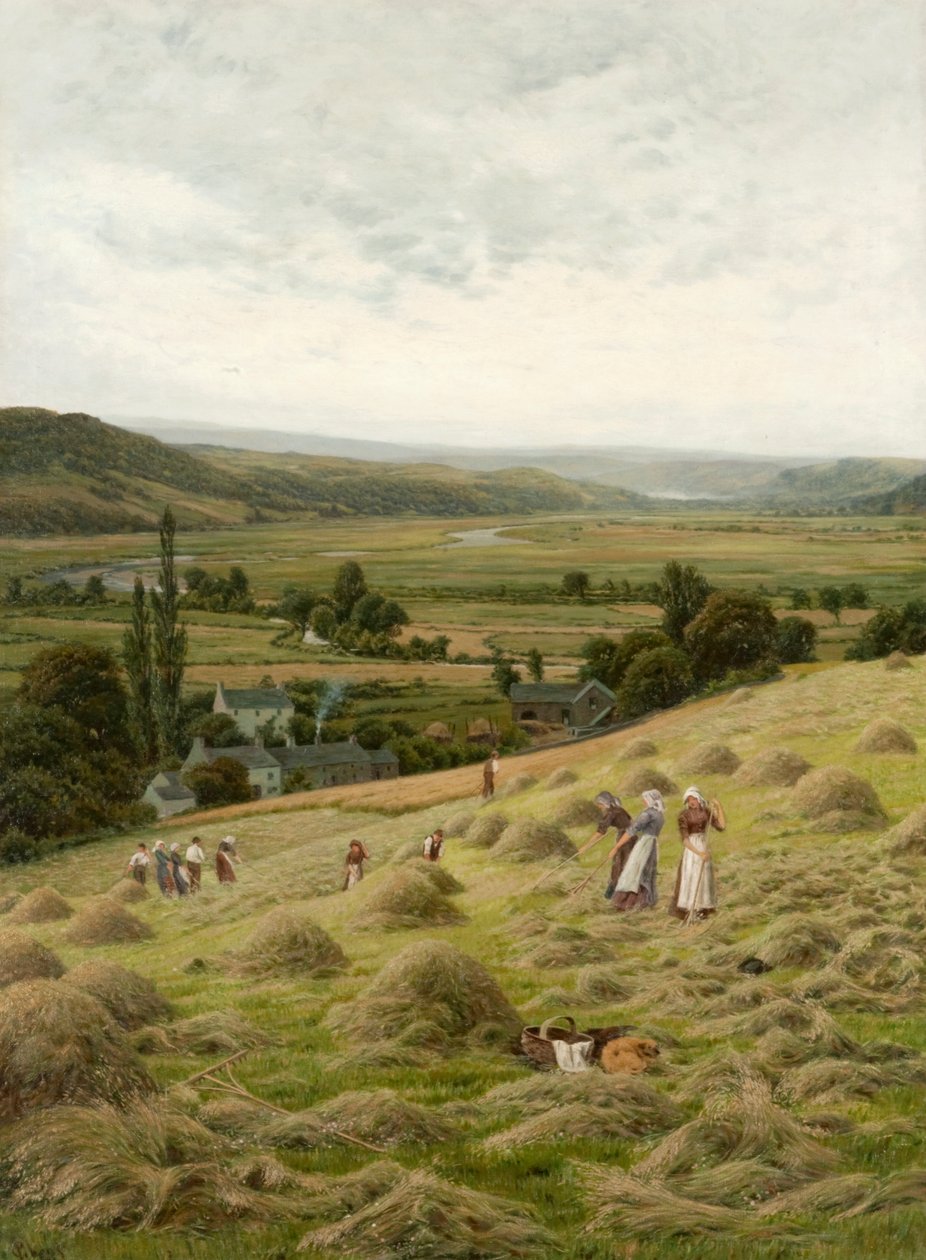 Vale of Llanrest (öljy kankaalle) tekijältä Peter Ghent
