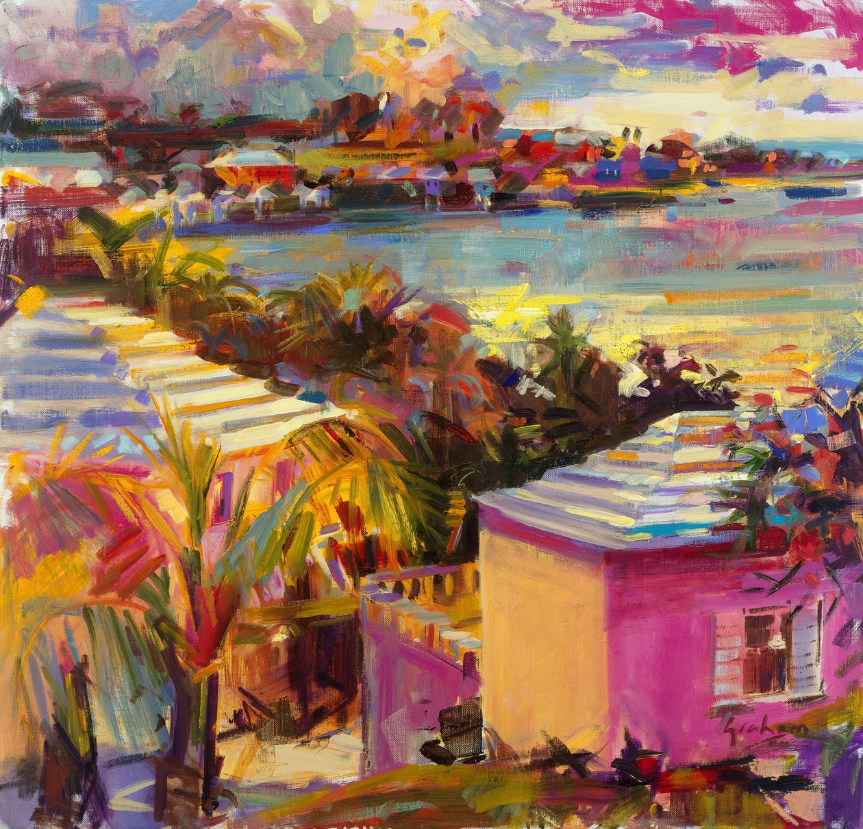 Dusk Reflections, Bermuda, 2011 tekijältä Peter Graham (Contemporary)