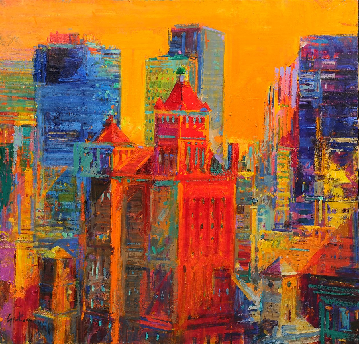 Midtown Manhattan Waldorfista tekijältä Peter Graham (Contemporary)