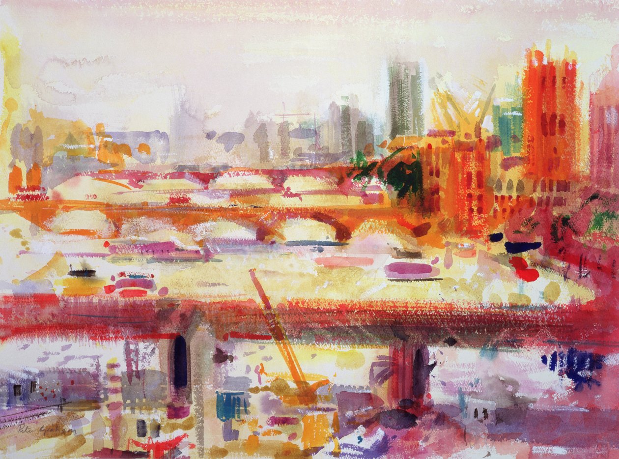 Monets Muse, 2002 (wc paperilla) tekijältä Peter Graham (Contemporary)