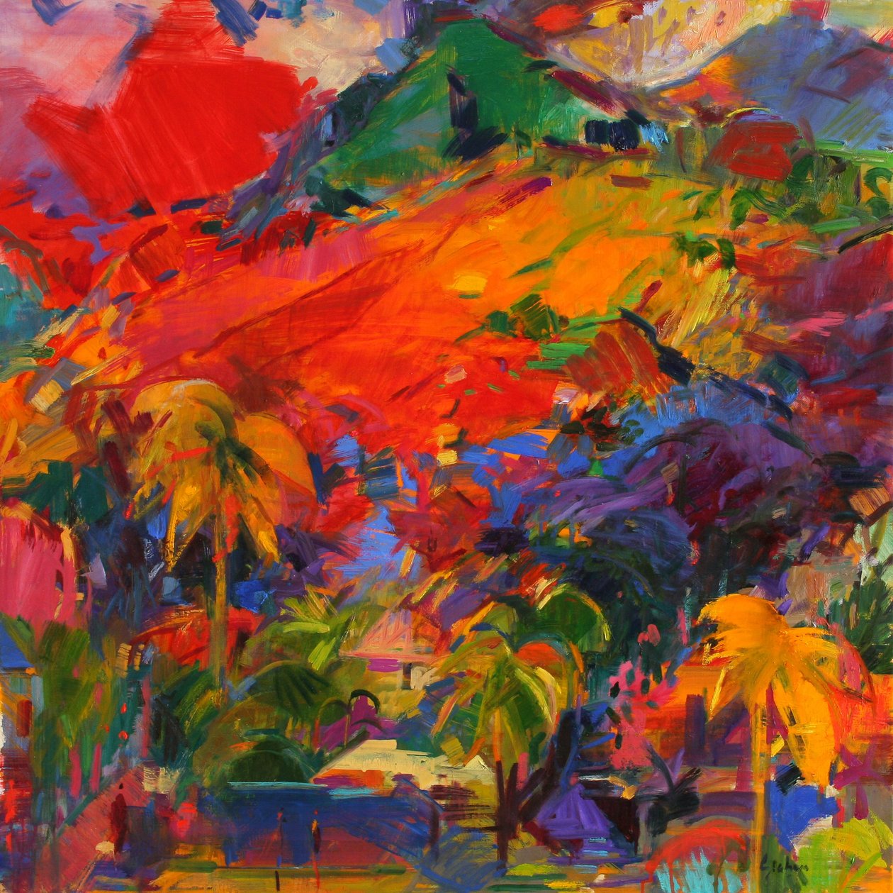 Polynesian maisema, 2011 tekijältä Peter Graham (Contemporary)