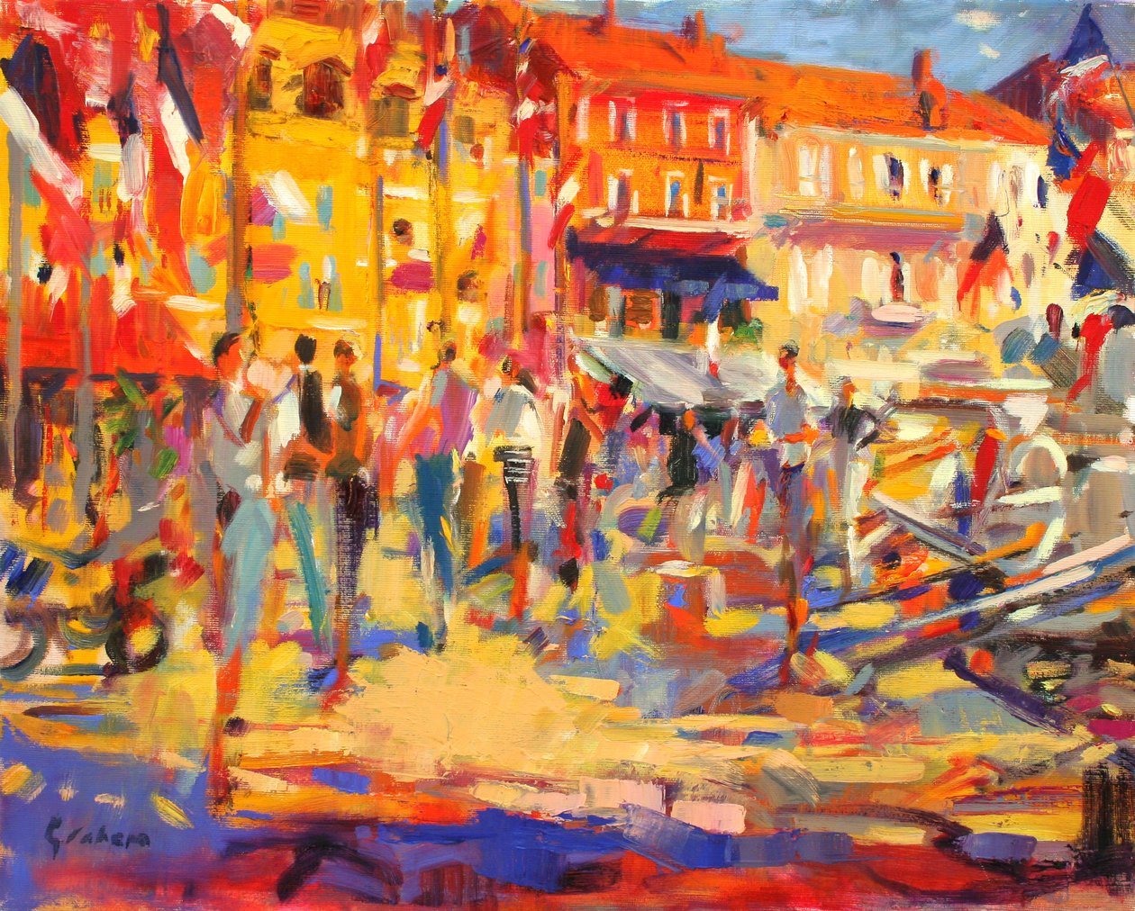 St. Tropez Promenade tekijältä Peter Graham (Contemporary)