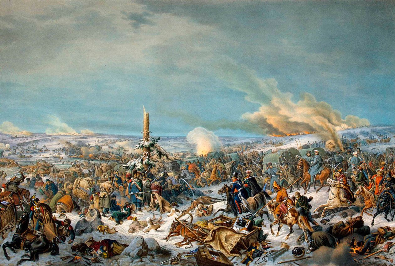 Berezina-joen ylitys, Venäjä, 27. marraskuuta 1812 1844. tekijältä Peter Heinrich Lambert von Hess