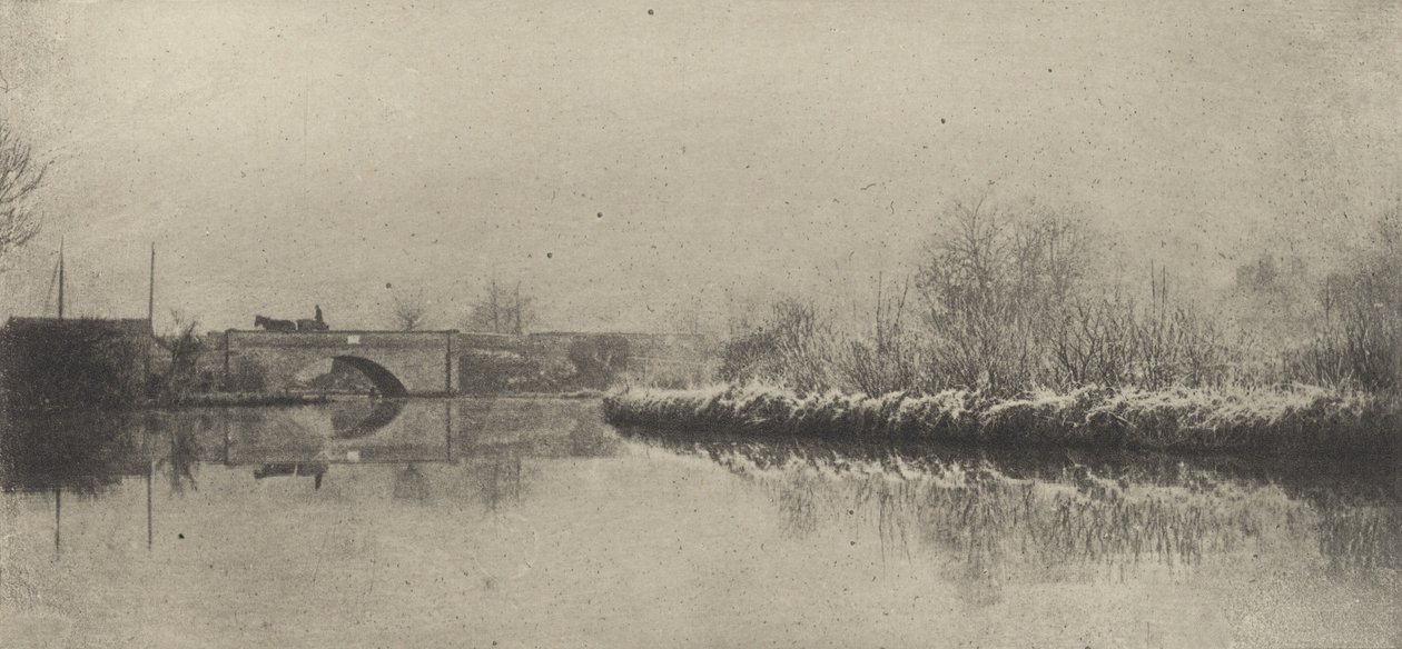 A Frosty Morning at Coltishall, 1890-1891, painettu 1893. tekijältä Peter Henry Emerson